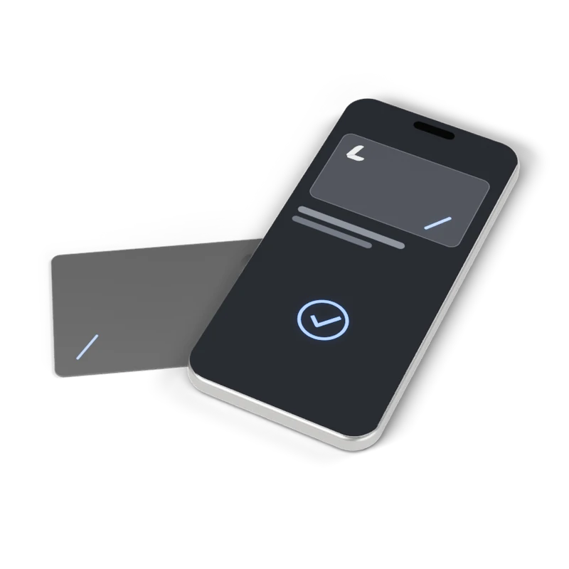 LaQuest Smart Access Credential, access cards and mobile credentials, concept render