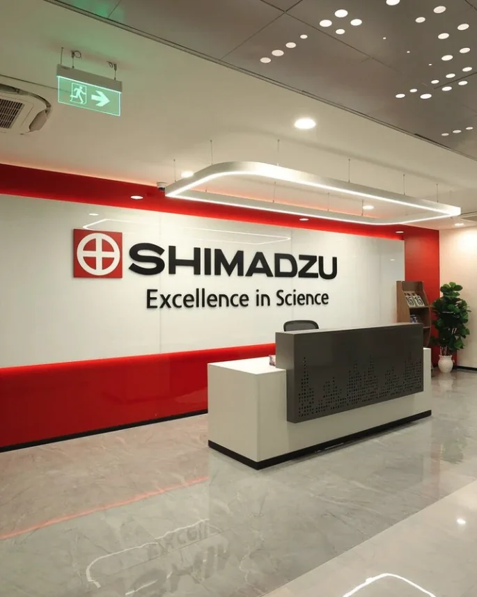 The Shimadzu reception area